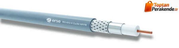 Erse RG6 U4 Cu/Al Anten Kablosu Halogen Free